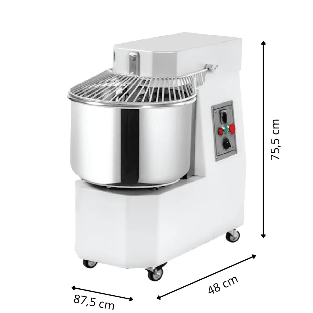 Pétrin ITALIAN Style - 40Litres/ 35 Kg - avec Tête Fixe Parinox