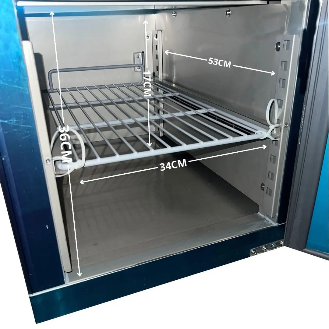 Soubassement Réfrigéré 2 Portes TOP - Profondeur 700 mm Parinox