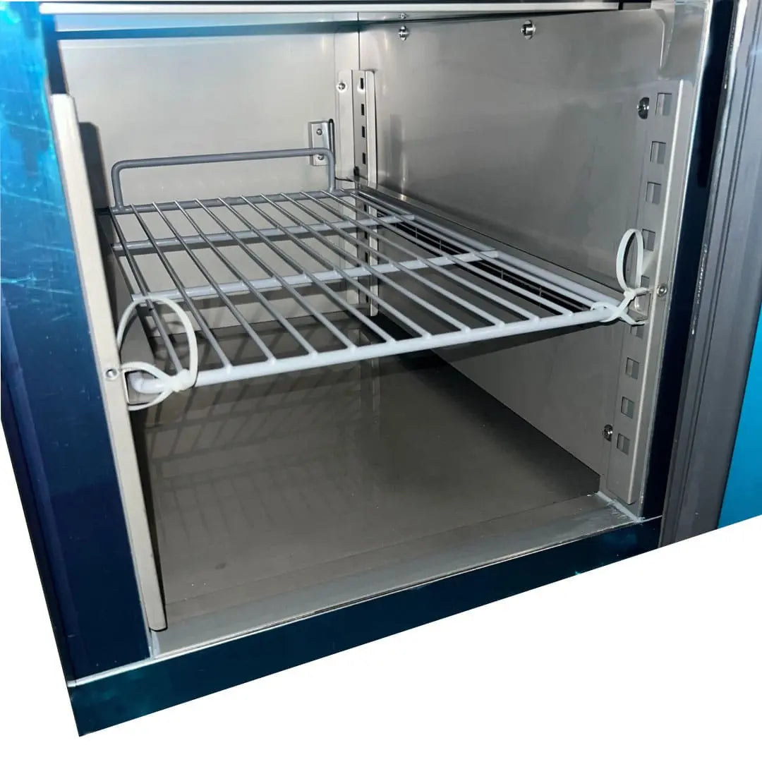 Soubassement Réfrigéré 3 Portes TOP - Profondeur 700 mm Parinox