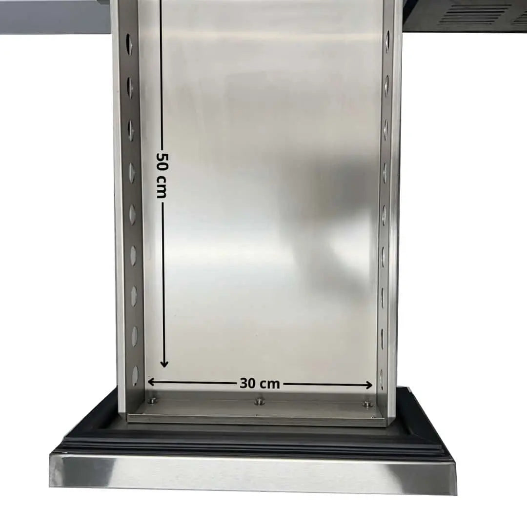 Soubassement Réfrigéré 6 Tiroirs TOP - Profondeur 700 mm Parinox
