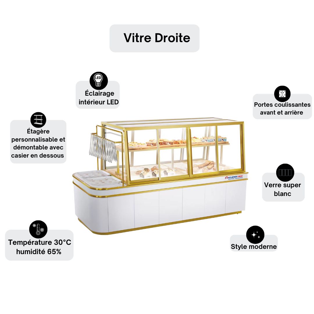Vitrine Ouverte - Vitre Droite