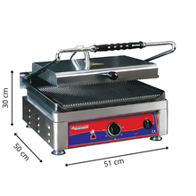 Grill Panini Électrique 45x27 Rainuré