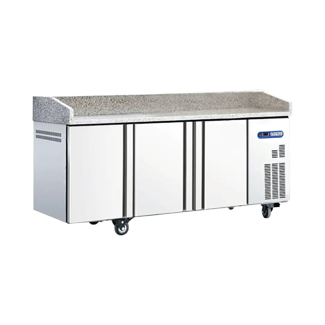 Table à Pizza Professionnelle 3 Portes Qualité Premium | Parinox – Parinox