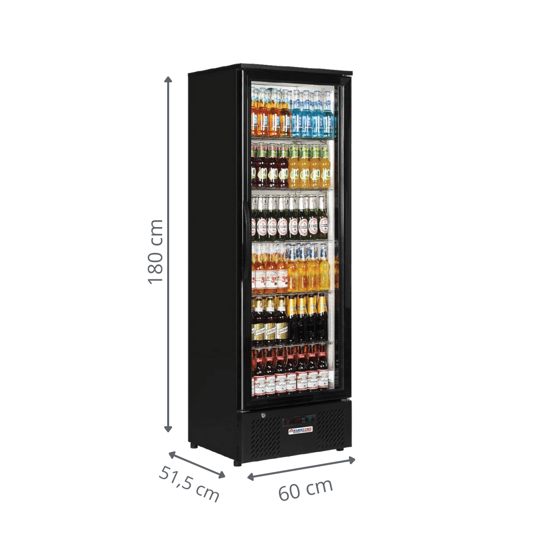 Vitrine à Boissons 1 Porte Vitrée Battante - 310 Litres