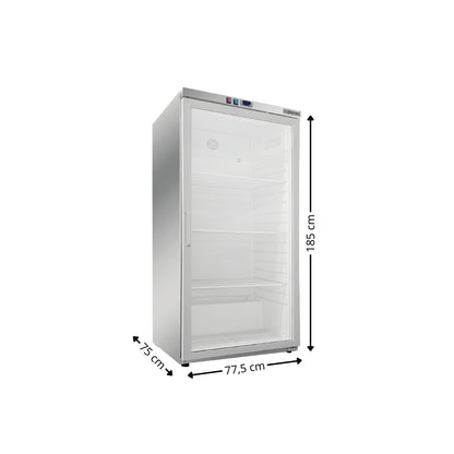 Refroidisseur vertical vitré Positif - Hauteur 1850 mm