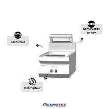 Chauffe Frites Electrique à Poser - 1 Bac - Profondeur 600