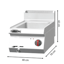 Bain Marie en Inox Electrique à Poser - 400 x 700 x 420 mm