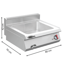 Bain Marie en Inox Electrique à Poser - 800 x 700 x 420 mm