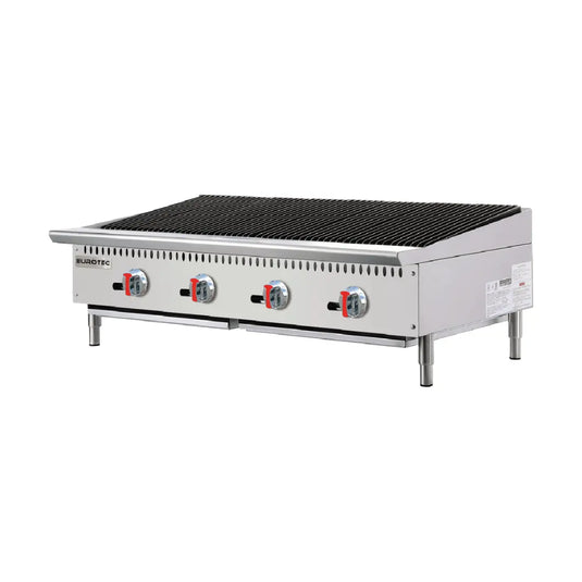 Grillade Charcoal Haut Débit Avec 4 Feux Parinox