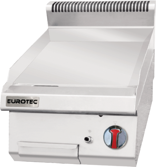 Plaque de cuisson Gaz à Poser -Lisse Chromée - Largeur 400 mm