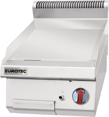 Plaque de cuisson Gaz à Poser -Lisse Chromée - Largeur 400 mm