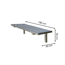 Étagère Barreaudée en Inox - 1800x400x300 mm