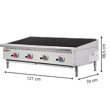 Grillade Charcoal Haut Débit Avec 4 Feux