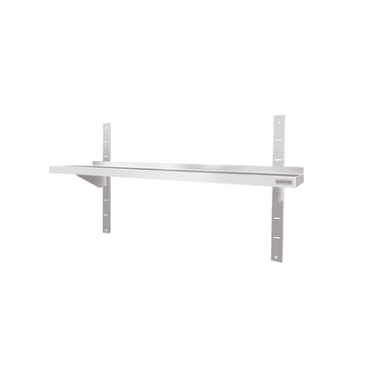 Étagère Murale en Inox 1 Niveau - 2000x400x600 mm