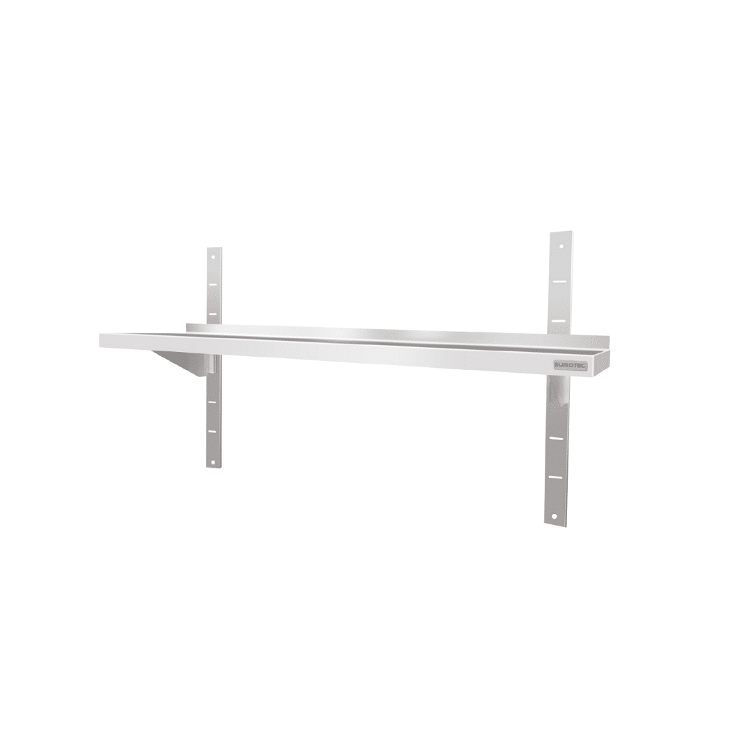 Étagère Murale en Inox 1 Niveau - 1800x400x600 mm