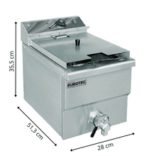 Friteuse Professionnelle Électrique Simple 13L en Inox