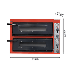 Four à Pizza Professionnel Double Électrique - 2x4 Pizzas