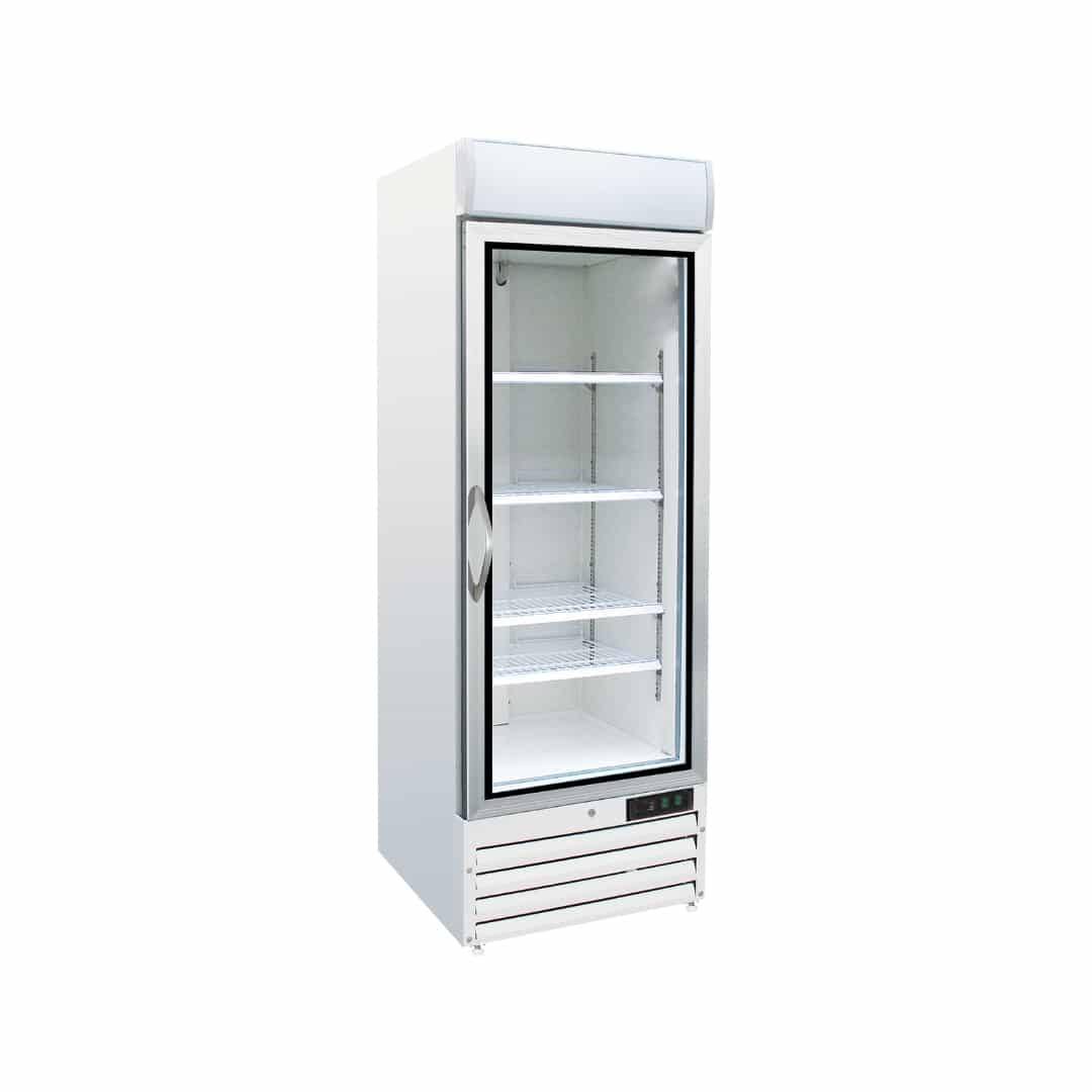 Vitrine à boissons - Blanche - 01 Porte Battante - Négative