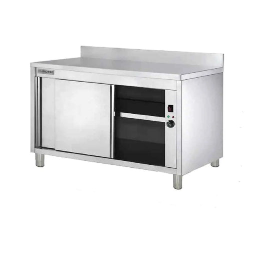Placard Chauffant Adossé Inox Portes Coulissantes  - 2000x700x950 mm Parinox