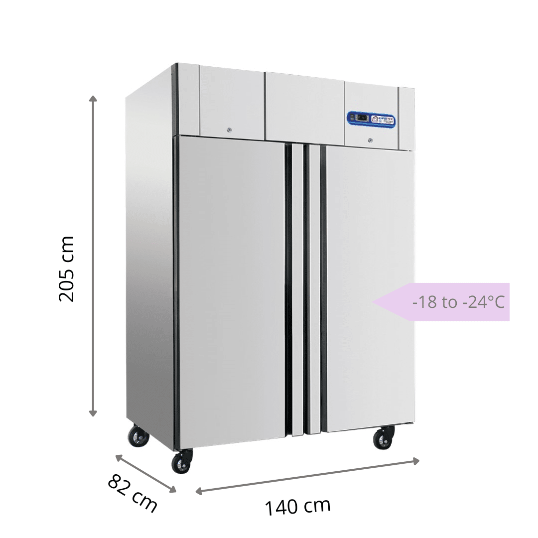 Armoires Réfrigérée PRESTIGE - Avec 2 Portes Pleines-1220 L- négatives