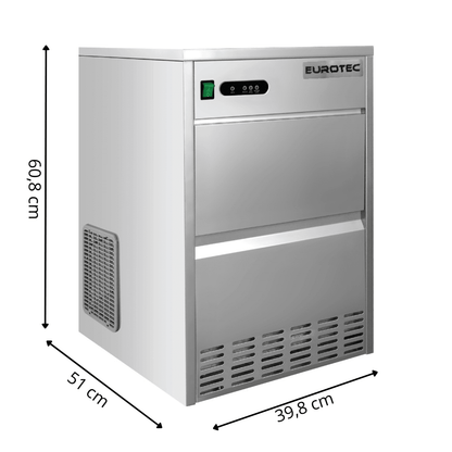 Machine à Glaçons Cylindre Creux - 28Kg/24h