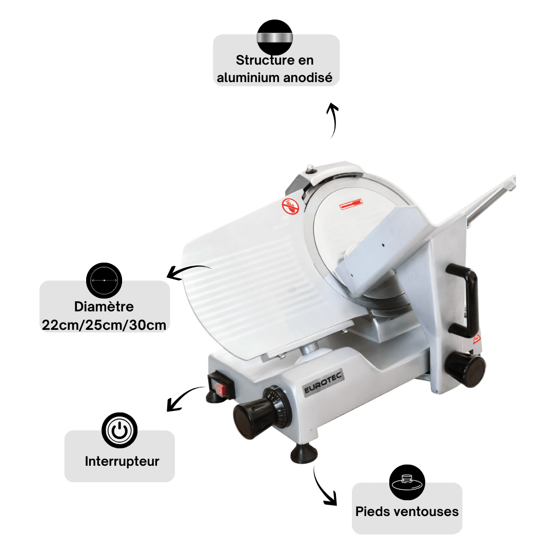 Trancheuse à Jambon - Diamètre Ø 250mm
