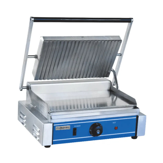 Grill Panini Électrique Dessus Chromée Parinox