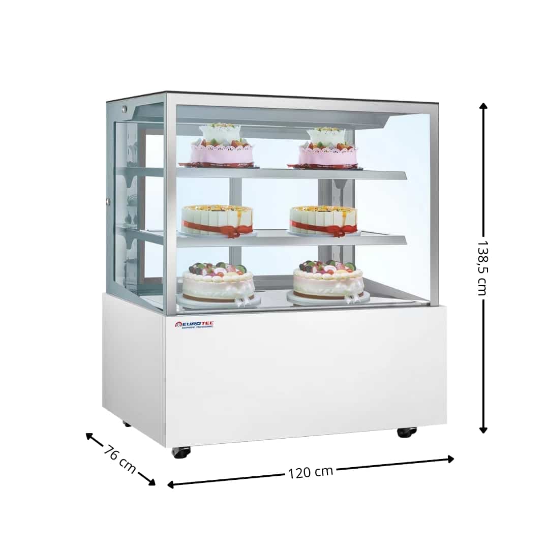 Vitrine Pâtissière Prestige - Vitre Droite - Largeur 1200 mm