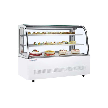 Vitrine Pâtissière Prestige - Vitre Bombée - Largeur 1500 mm