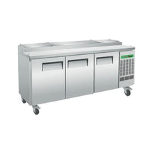 Table à Pizza avec Kit Intégré 3 Portes 874 L Parinox
