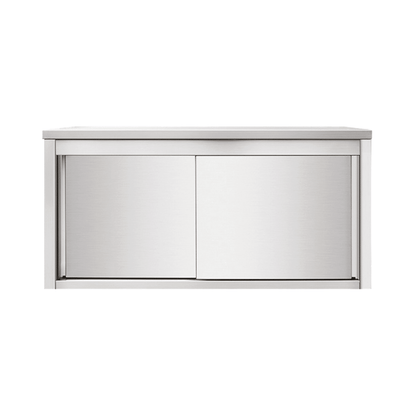 Placard Suspendu Inox Portes Coulissantes  - 1000x400x650 mm