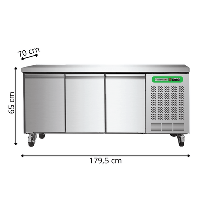 Soubassement Réfrigéré 3 Portes TOP - Profondeur 700 mm