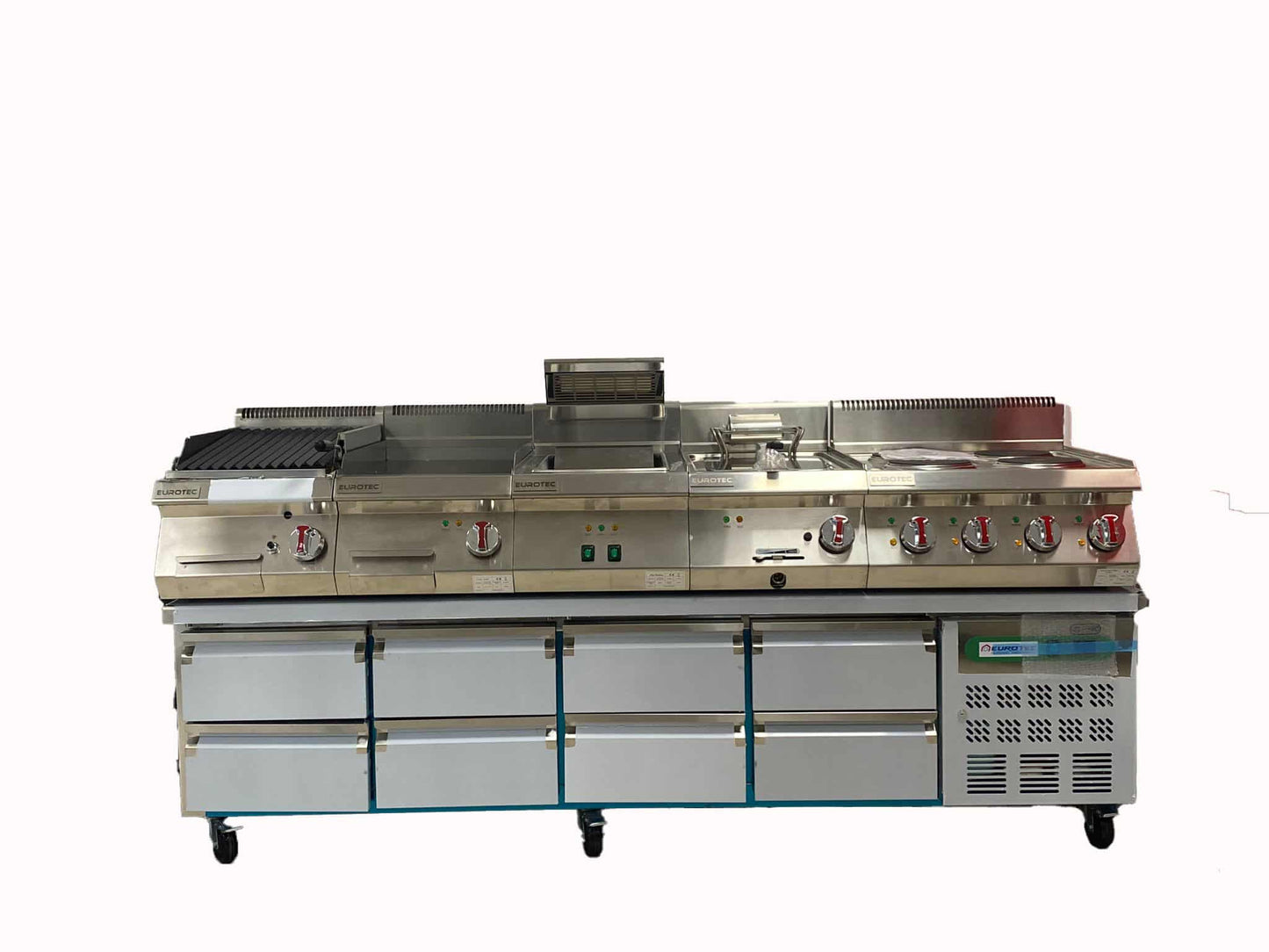 Soubassement Réfrigéré 8 Tiroirs TOP - Profondeur 700 mm