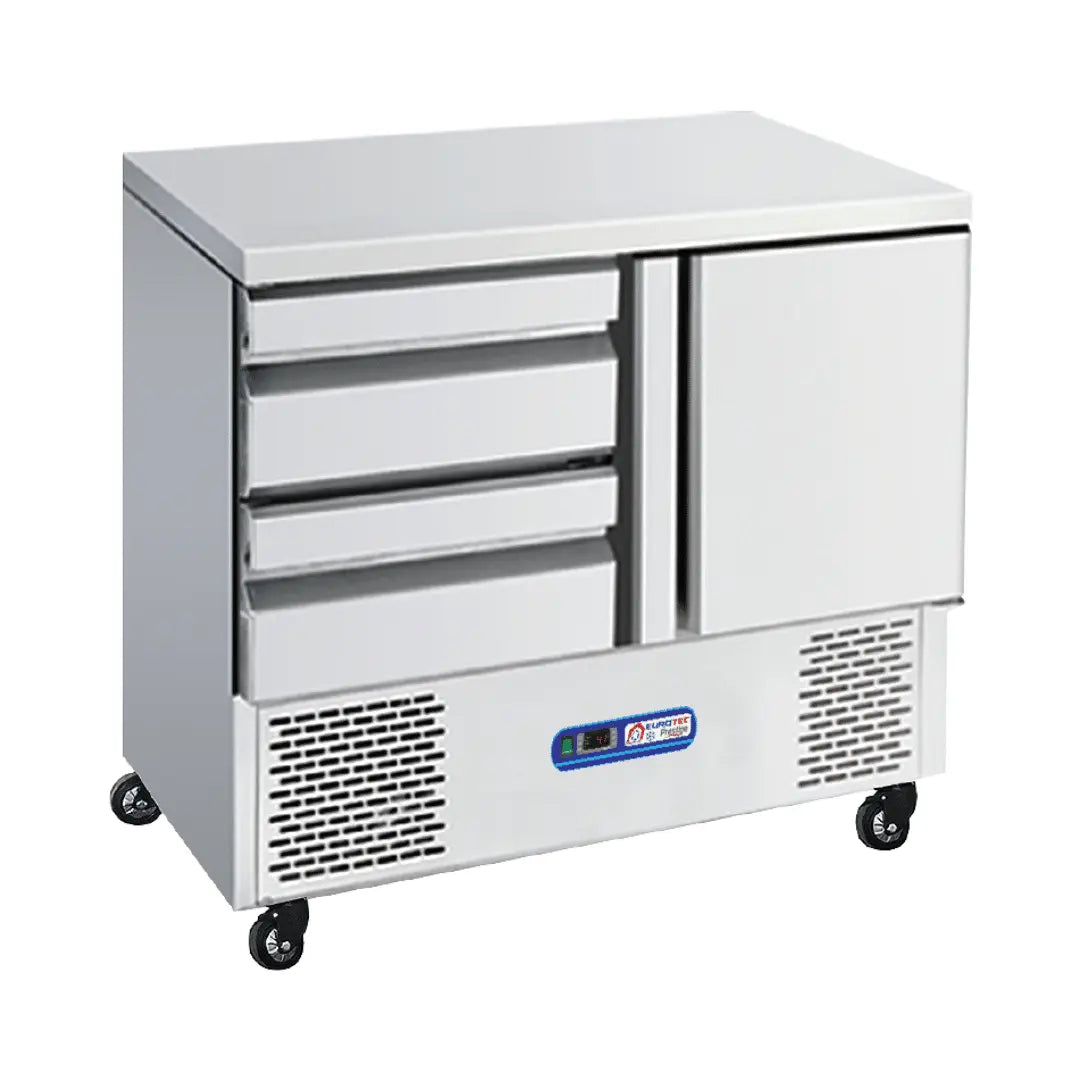 Table Réfrigérée 1 Porte et 2 Tiroirs de Gamme Premium | Parinox – Parinox
