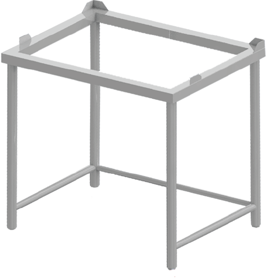 Support en INOX sans Roulettes Parinox