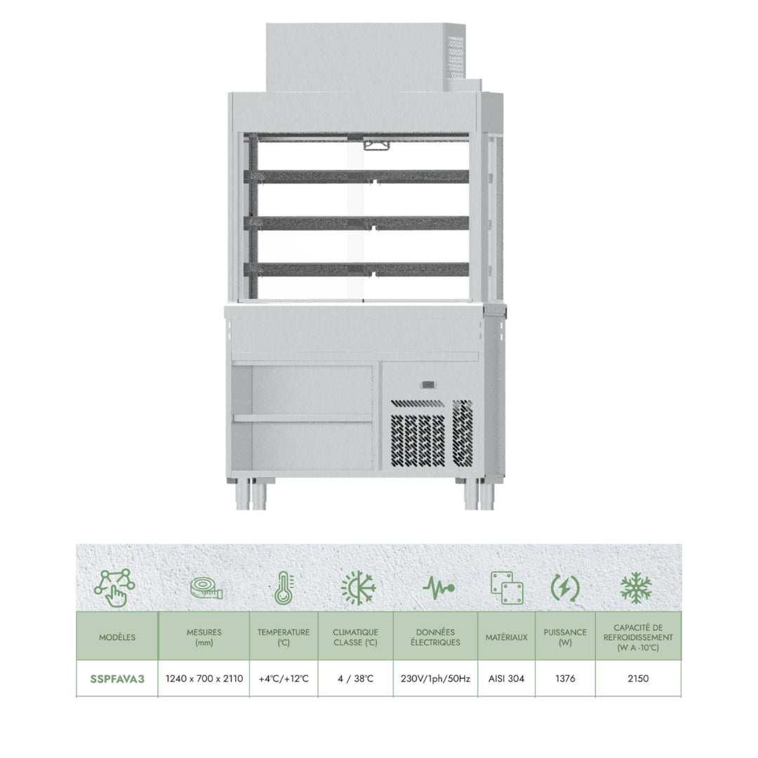 Self Service Vitrine Refrigirée 3 Niveaux - Infrico