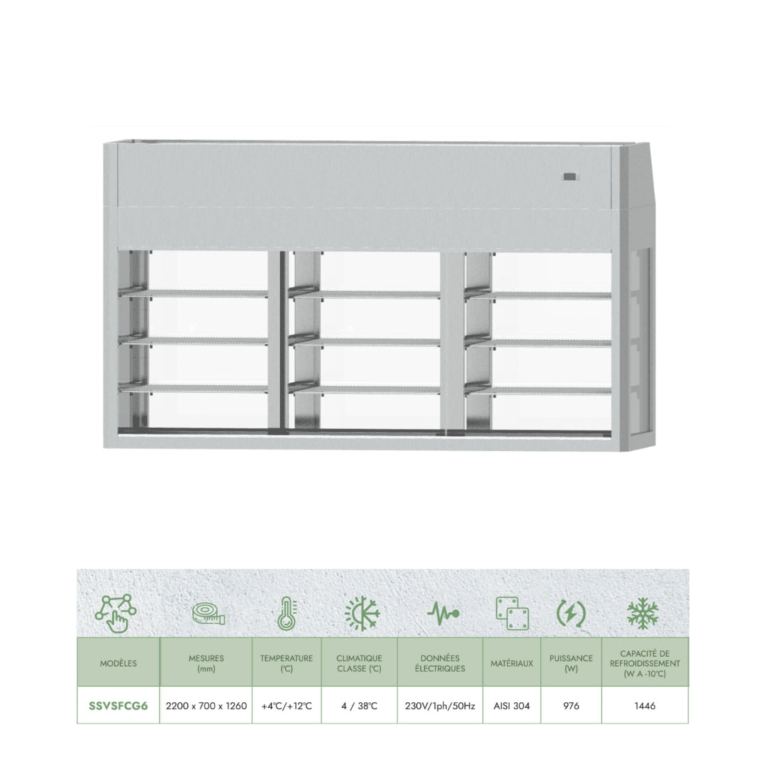 Self Service Vitrine Refrigirée 3 Niveaux - Infrico