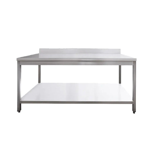 Table de Travail Adossée en Inox  - 1800x600x950 mm Parinox