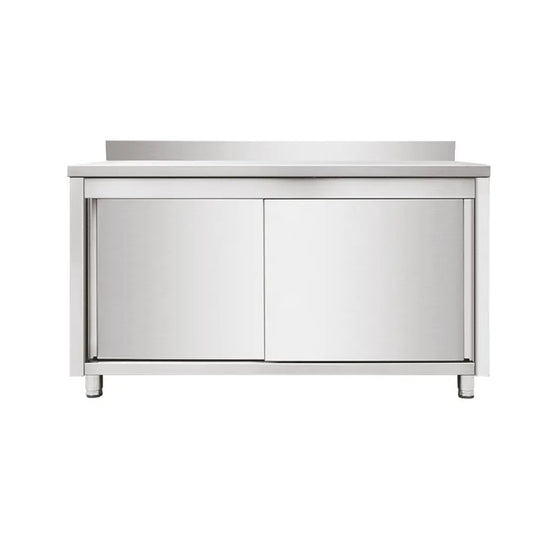 Armoire de Travail Inox Portes Coulissantes - 2000x700x950 mm Parinox