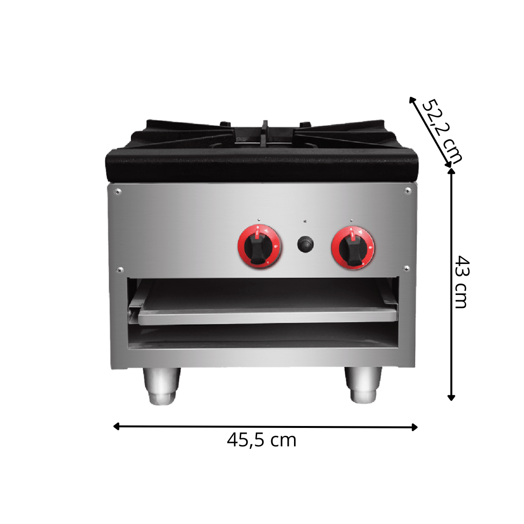 Réchaud Gaz 1 Feu en Inox