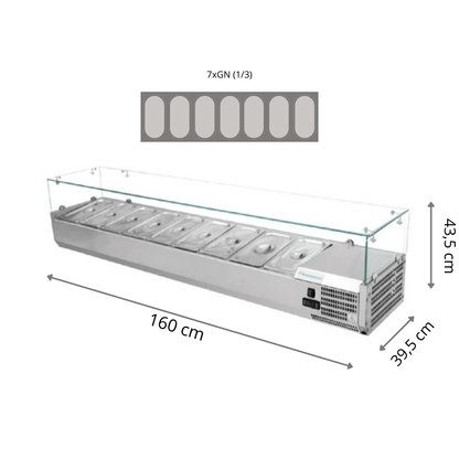 Kit Réfrigéré Vitré - 7 x GN(1/3)