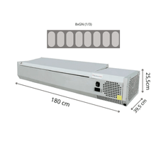 Kit Réfrigéré Avec Capot - Inox - 8 x GN(1/3)