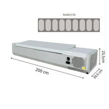 Kit Réfrigéré Avec Capot - Inox - 9 x GN(1/3)