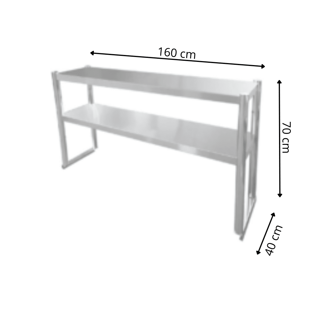 Colonnette en Inox - 1600x400x700 mm