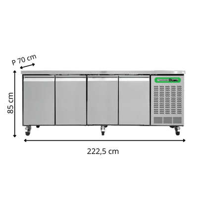 Table Réfrigérée 4 Portes TOP - Profondeur 700 mm - Positive
