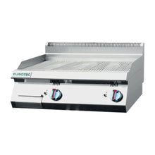 Grillade Gaz Mixte Professionnelle  à Poser - Moitié Lisse Chromée & Moitié Rainurée