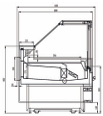 Vitrine boucherie avec réserve – Module canalisable – 3750 mm – KSC-R3812SCC Eurotec