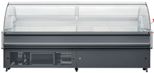 Vitrine boucherie avec réserve – Vitre bombée – 1800 mm – KMD-P1808RCC Eurotec