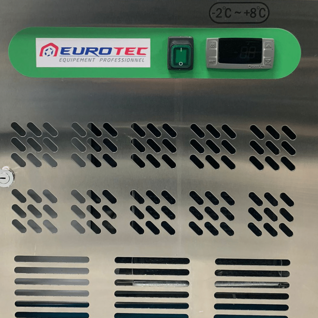 Soubassement Réfrigéré 8 Tiroirs TOP - Profondeur 700 mm