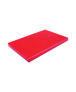 Plaque de découpe polyéthylène rouge prof.600 - épaisseur 25 mm